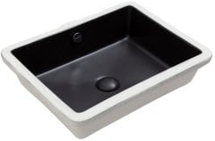 Smanni Atlas Tezgah Altı Lavabo 54x40 cm Mat Siyah