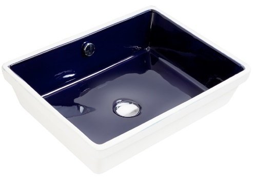 Smanni Atlas Tezgah Altı Lavabo 54x40 cm Lacivert