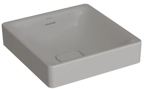 Vitra 7533B076-0673 Metropole Kare Çanak Lavabo 40 cm M.Taş Gri