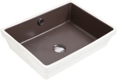 Smanni Atlas Tezgah Altı Lavabo 54x40 cm Mat Moka