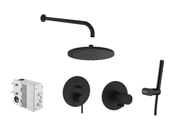 Vitra Origin Ankastre Banyo Bataryası Mat Siyah