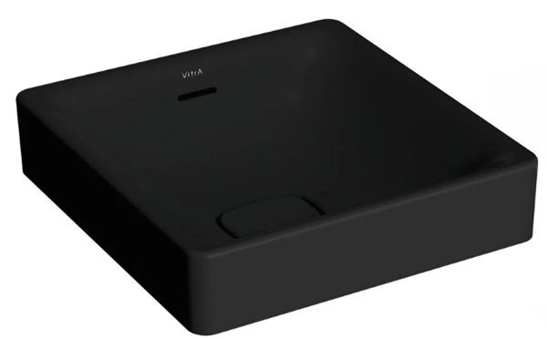 Vitra 7533B083-0673 Metropole Kare Çanak Lavabo 40 cm M.Siyah