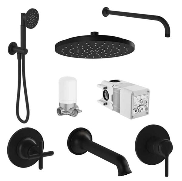 Vitra Origin Classic Ankastre Duş Seti Mat Siyah