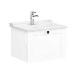 Vitra Root Classic 68785 Lavabo Dolabı, Tek Çekmeceli, 60 Cm, Mat Beyaz, Klasik Lavabolu