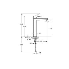 Artema Root Square A4273326 Çanak Lavabo Bataryası Bakır