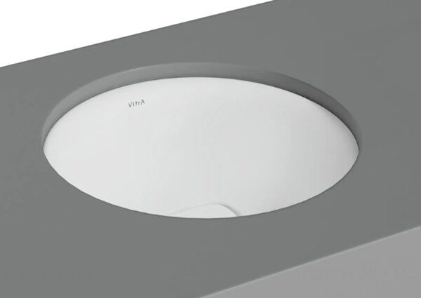 VitrA 7532B001-1083 Metropole Yuvarlak Tezgah Altı Lavabo,40 cm,M.Beyaz