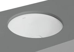VitrA 7532B001-1083 Metropole Yuvarlak Tezgah Altı Lavabo,40 cm,M.Beyaz