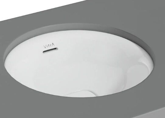 VitrA 7532B003-1082 Metropole Yuvarlak Tezgah Altı Lavabo,40 cm,P.Beyaz