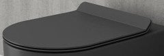 Bocchi A0330-020 Pure Slim Klozet Kapağı Mat Antrasit Yavaş Kapanan