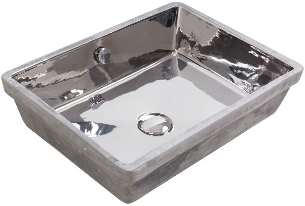 Smanni Atlas Tezgah Altı Lavabo 54x40 cm Platin