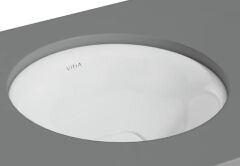 VitrA 7532B003-1083 Metropole Yuvarlak Tezgah Altı Lavabo,40 cm,P.Beyaz