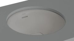 VitrA 7532B076-1082 Metropole Yuvarlak Tezgah Altı Lavabo,40 cm,M.Taş Gri
