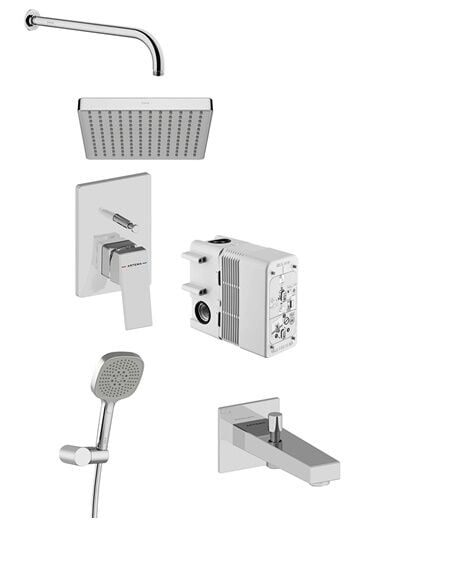 Artema Minimax Square Ank Banyo Seti Krom