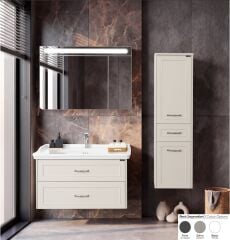 Lineart Frame 100cm Lavabo Dolabı+ Dolaplı Ayna