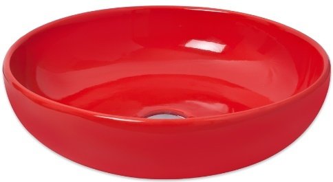 Smanni Nunki Çanak Lavabo Tezgah Üstü 45 cm  Kırmızı