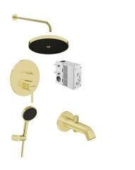 Artema Minimax Round Ank Banyo Seti Soft Altın