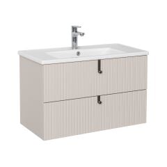 Lineart Verti 100cm Lavabo Dolabı + Dolaplı Ayna