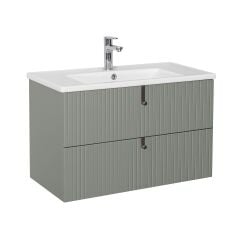 Lineart Verti 100cm Lavabo Dolabı + Dolaplı Ayna