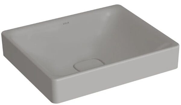 Vitra 7534B076-1398 Metropole Dikdörtgen Çanak Lavabo 50 cm M.Taş Gri