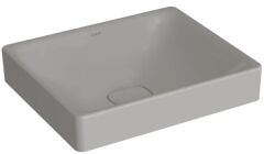 Vitra 7534B076-1398 Metropole Dikdörtgen Çanak Lavabo 50 cm M.Taş Gri