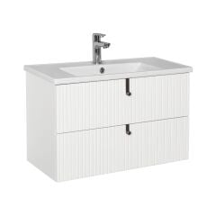 Lineart Verti 80cm Lavabo Dolabı + Dolaplı Ayna