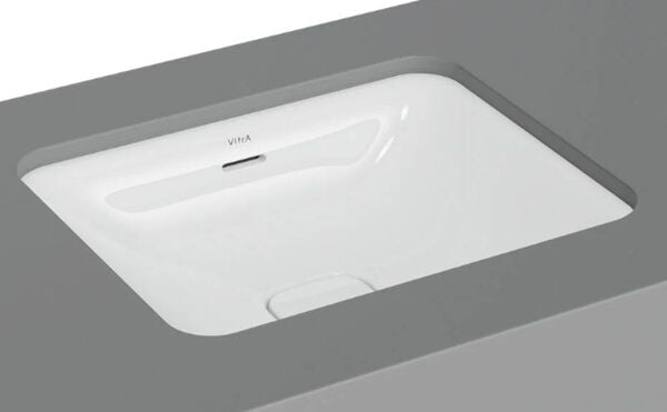 VitrA 7534B003-1082 Metropole Dikdörtgen Tezgah Altı Lavabo,50 cm, Beyaz