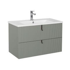 Lineart Verti 100cm Lavabo Dolabı + Led Ayna