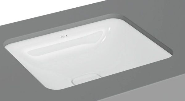 VitrA 7534B003-1083 Metropole Dikdörtgen Tezgah Altı Lavabo,50 cm, Beyaz