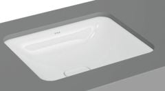 VitrA 7534B003-1083 Metropole Dikdörtgen Tezgah Altı Lavabo,50 cm, Beyaz