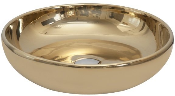 Smanni Nunki Çanak Lavabo Tezgah Üstü 45 cm  Altın