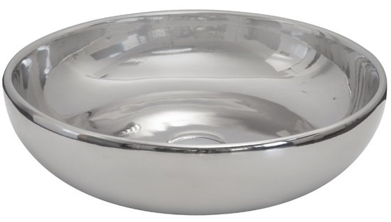 Smanni Nunki Çanak Lavabo Tezgah Üstü 45 cm  Platin