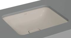 VitrA 7534B020-1083 Metropole Dikdörtgen Tezgah Altı Lavabo,50 cm,M.Bej
