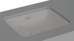 VitrA 7534B076-1082 Metropole Dikdörtgen Tezgah Altı Lavabo,50 cm,M.Taş Gri