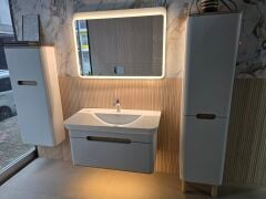 Vitra 65987 Sento Lavabo Dolabı 100 Cm,Mat Açık Gri - Teşhir
