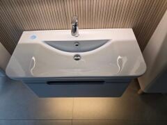 Vitra 65987 Sento Lavabo Dolabı 100 Cm,Mat Açık Gri - Teşhir