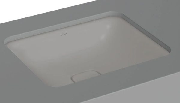 VitrA 7534B076-1083 Metropole Dikdörtgen Tezgah Altı Lavabo,50 cm,M.Taş Gri
