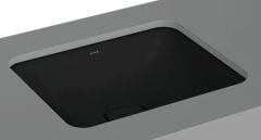 VitrA 7534B083-1083 Metropole Dikdörtgen Tezgah Altı Lavabo,50 cm,M.Siyah