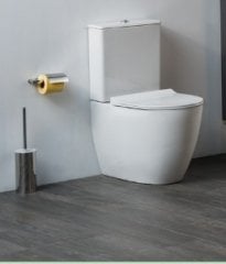 Vitra 5987b003-0092+5639b Sento Rim-ex Klozet + Rezervuar Parlak Beyaz