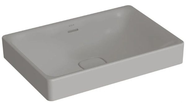 Vitra 7535B076-0673 Metropole Dikdörtgen Çanak Lavabo 60 cm M.Taş Gri