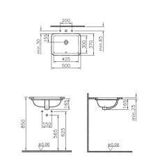 Vitra 5474b003-0618 S20 Tezgah Altı Lavabo 43 Cm Parlak Beyaz
