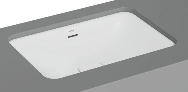 VitrA 7535B001-1082 Metropole Dikdörtgen Tezgah Altı Lavabo,60 cm,M.Beyaz
