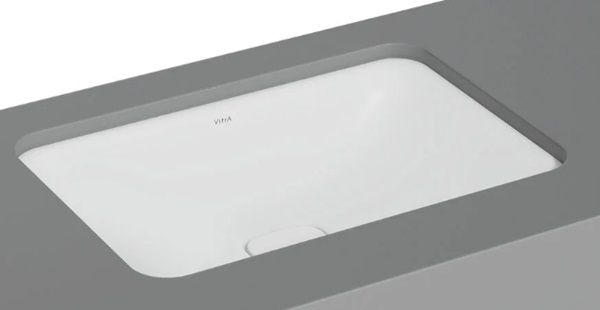 VitrA 7535B001-1083 Metropole Dikdörtgen Tezgah Altı Lavabo,60 cm,M.Beyaz