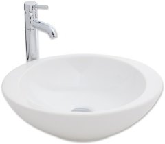 Smanni Adara Çanak Lavabo Tezgah Üstü 53x45.5 cm  Beyaz