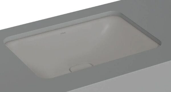 VitrA 7535B076-1083 Metropole Dikdörtgen Tezgah Altı Lavabo,60 cm,M.Taş Gri