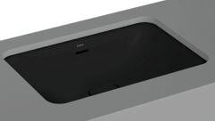 VitrA 7535B083-1082 Metropole Dikdörtgen Tezgah Altı Lavabo,60 cm,M.Siyah