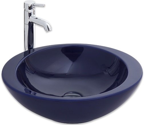 Smanni Adara Çanak Lavabo Tezgah Üstü 53x45.5 cm  Lacivert
