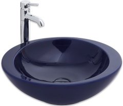 Smanni Adara Çanak Lavabo Tezgah Üstü 53x45.5 cm  Lacivert
