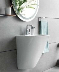 VitrA 5798B403-0001 Frame Yarım Monoblok Lavabo Beyaz