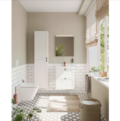 Vitra Root Classic 68848 Lavabo Dolabı, İki Çekmeceli, 60 Cm, Mat Beyaz, Klasik Lavabolu