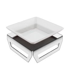Dekor Banyo SS304 Tezgah Üstü Katı Sabunluk Krom